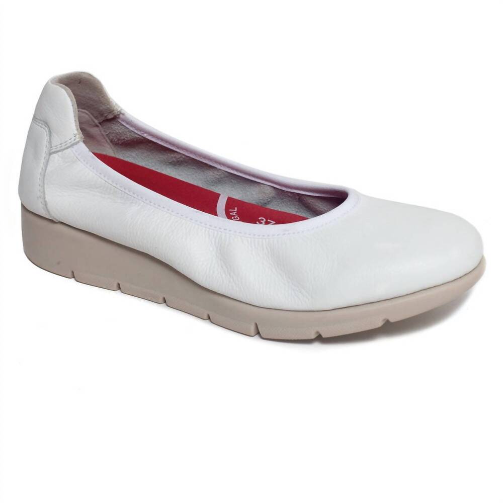 NEW SAYDO women's filbert flat shoes in off white